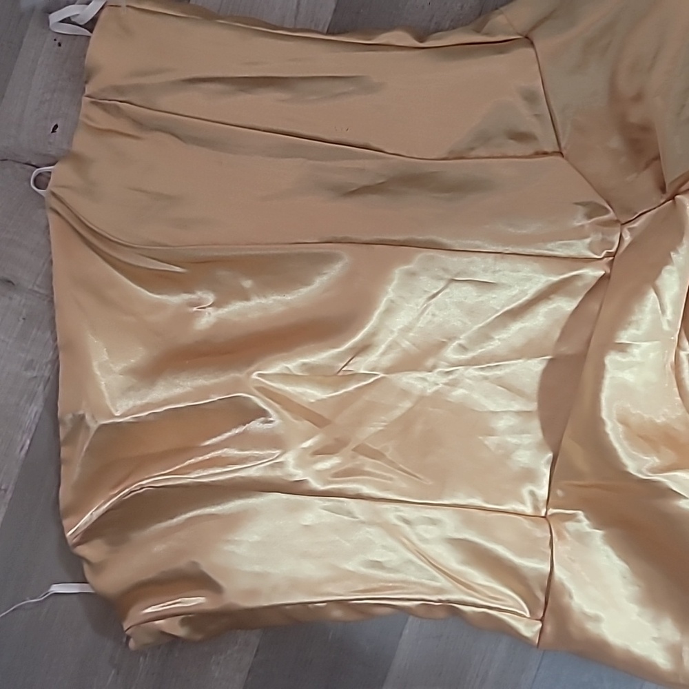 NWT Fiesta Strapless Gold Dress Size XL Evening Prom Homecoming - Picture 3 of 5